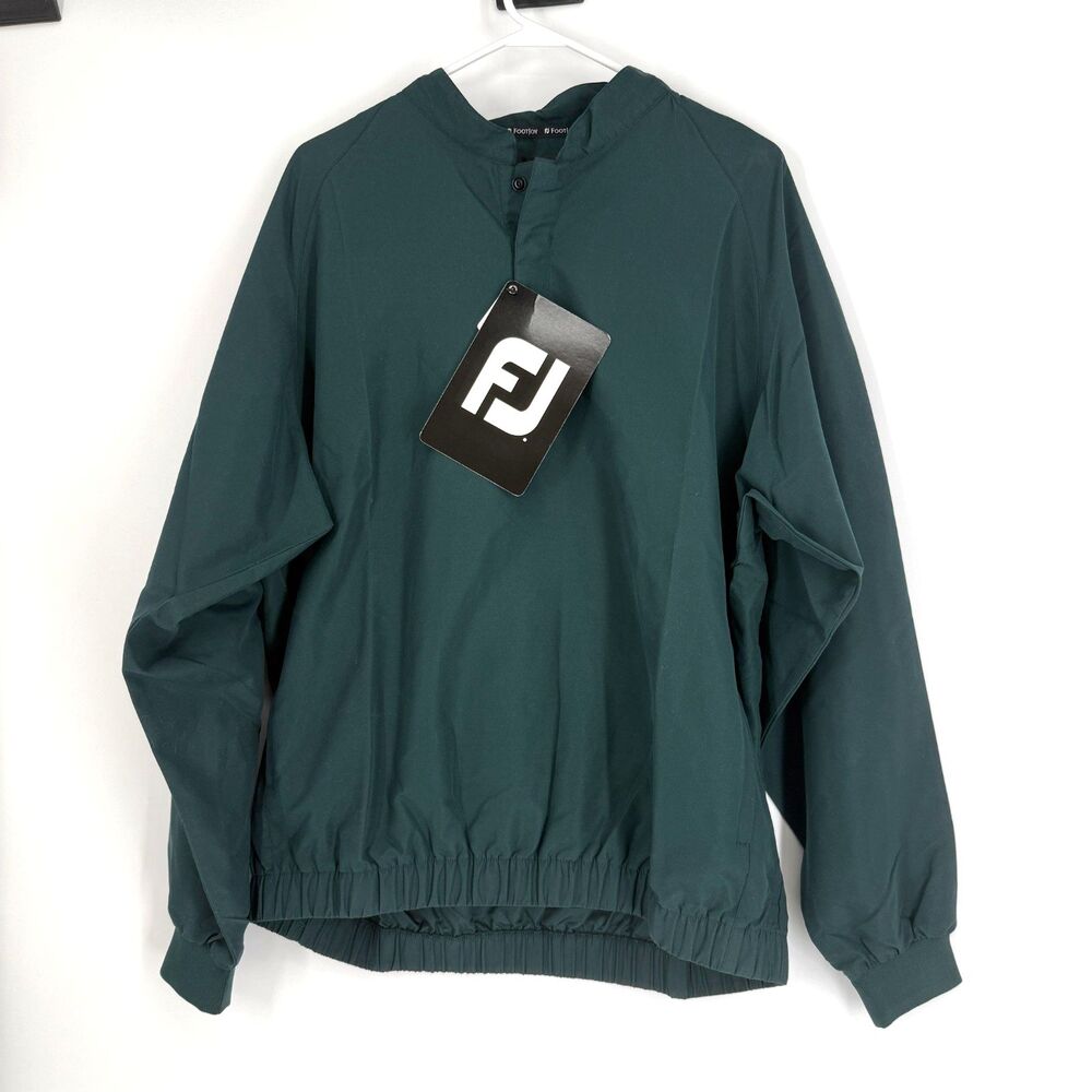 Footjoy Jacket Pullover Shacket Windbreaker Golf Windshirt Green Size Large